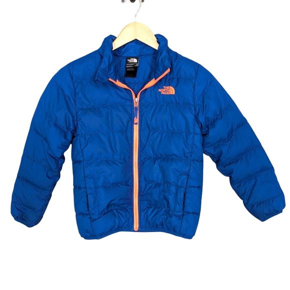 The North Face Boys Andes 550 Down Puffer Jacket Blue size Small 7/8